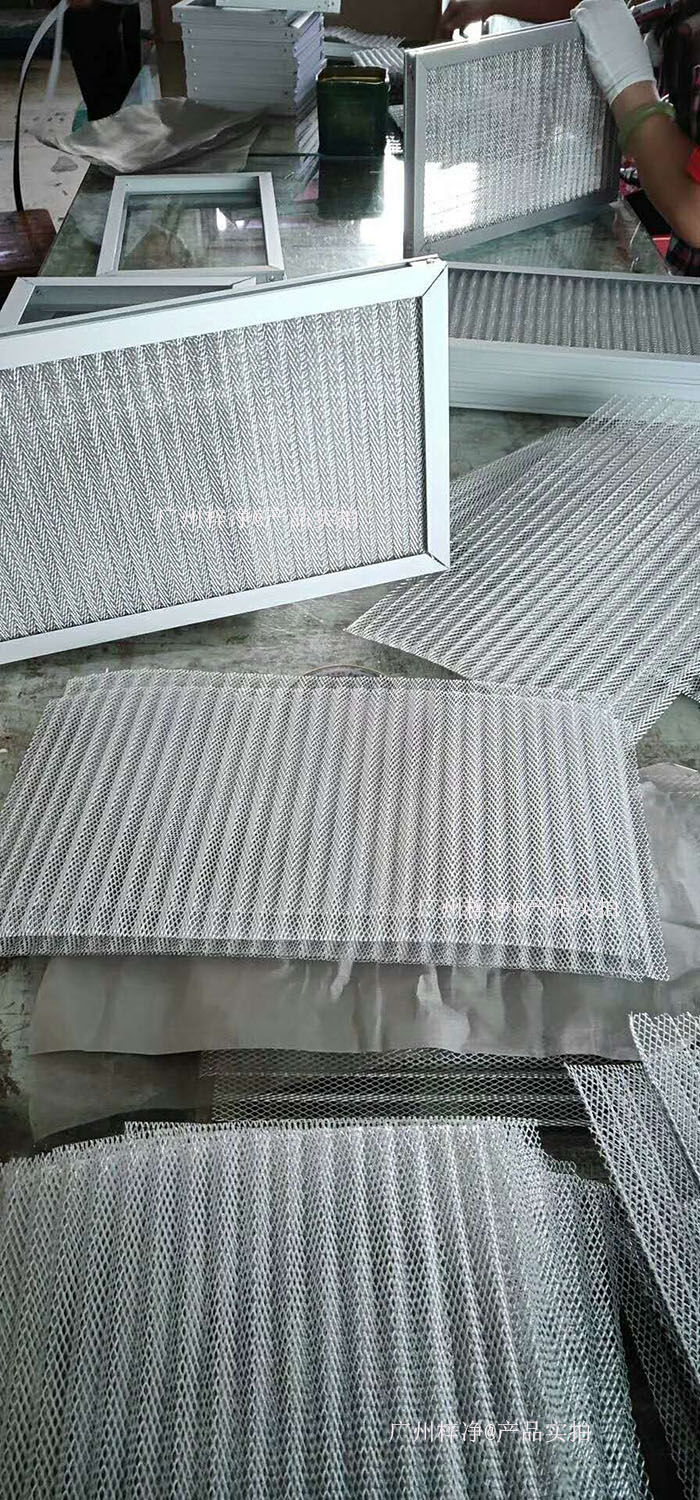 金屬網過濾器框架：鍍鋅鋼板、鋁合金或不銹鋼