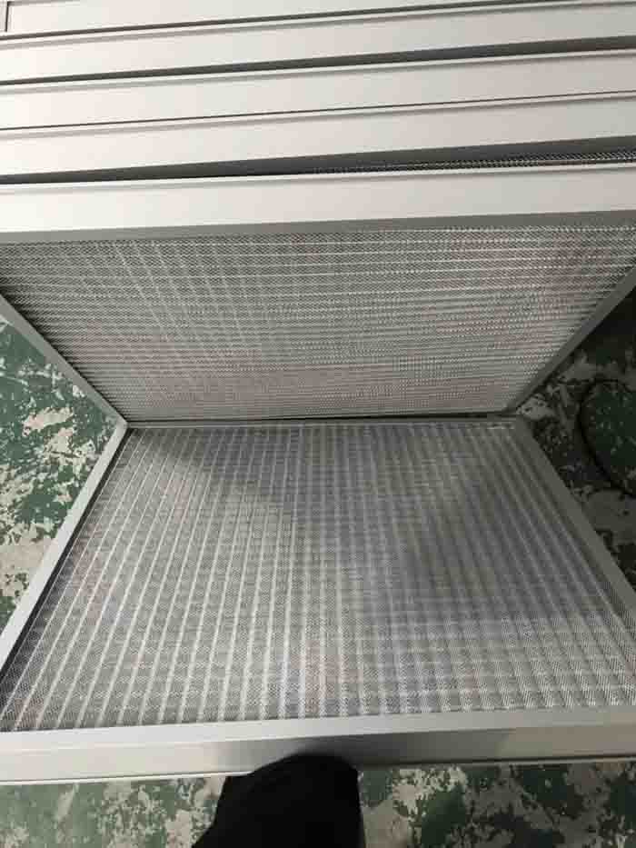 金屬網過濾器濾料：金屬網、鋁網或不銹鋼絲網